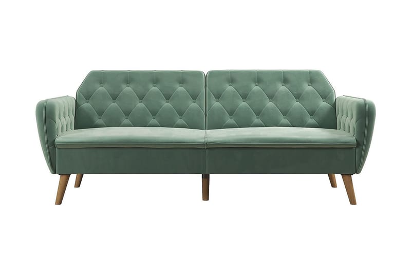 TallulaH 2-seters Sovesofa Fløyel/Lysegrønn - Novogratz - Møbler - Sofaer - Sovesofaer
