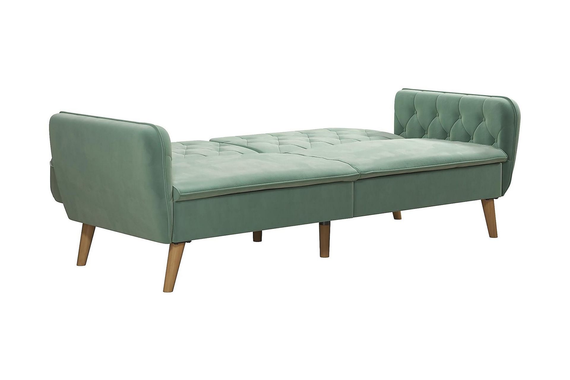 TallulaH 2-seters Sovesofa Fløyel/Lysegrønn - Novogratz - Møbler - Sofaer - Sovesofaer