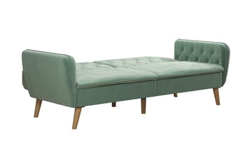 TallulaH 2-seters Sovesofa Fløyel/Lysegrønn - Novogratz - Møbler - Sofaer - Sovesofaer