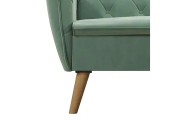 TallulaH 2-seters Sovesofa Fløyel/Lysegrønn - Novogratz - Møbler - Sofaer - Sovesofaer