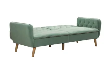 TallulaH 2-seters Sovesofa Fløyel/Lysegrønn - Novogratz - Møbler - Sofaer - Sovesofaer