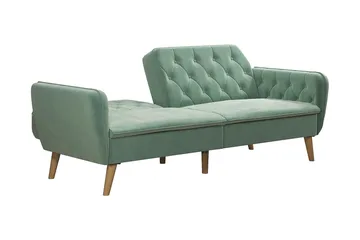 TallulaH 2-seters Sovesofa Fløyel/Lysegrønn - Novogratz - Møbler - Sofaer - Sovesofaer