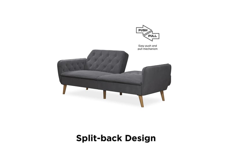 TallulaH 2-seters Sovesofa Grå - Novogratz - Møbler - Sofaer - Sovesofaer