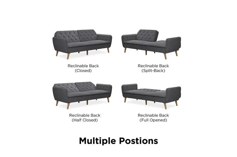 TallulaH 2-seters Sovesofa Grå - Novogratz - Møbler - Sofaer - Sovesofaer