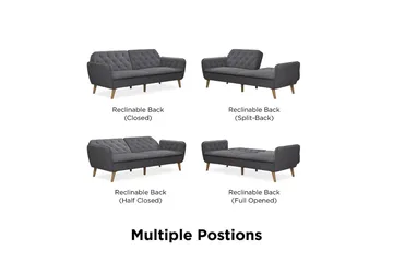 TallulaH 2-seters Sovesofa Grå - Novogratz - Møbler - Sofaer - Sovesofaer