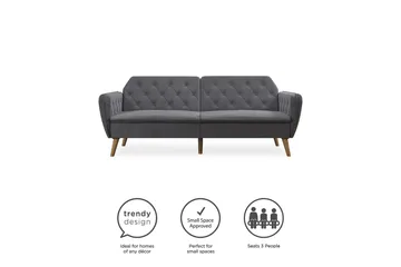 TallulaH 2-seters Sovesofa Grå - Novogratz - Møbler - Sofaer - Sovesofaer