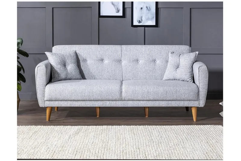 Tamatha Sovesofa 3-seter - Grå - Møbler - Sofaer - Sovesofaer