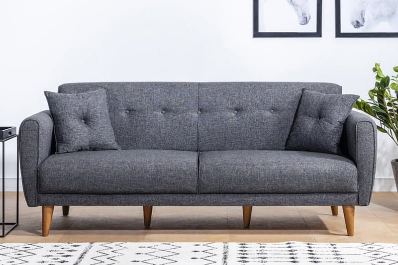 Tamatha Sovesofa 3-seter - Mørkegrå - Møbler - Sofaer - Sovesofaer