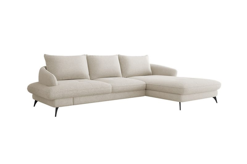 Telford 3-seters Hjørnesovesofa - Beige - Sovesofaer - Hjørnesovesofa