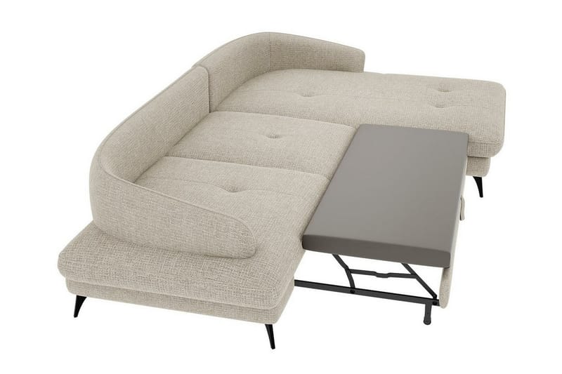 Telford 3-seters Hjørnesovesofa - Beige - Møbler - Sofaer - Sovesofaer