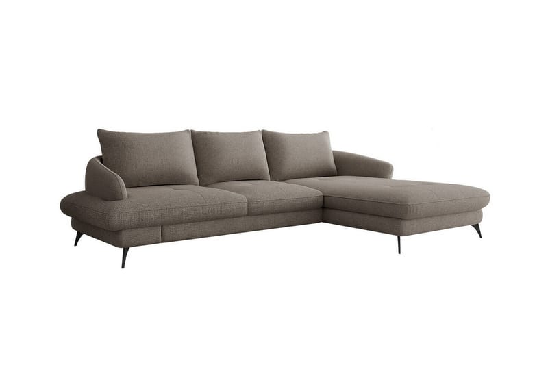 Telford 3-seters Hjørnesovesofa - Brun - Møbler - Sofaer - Sovesofaer
