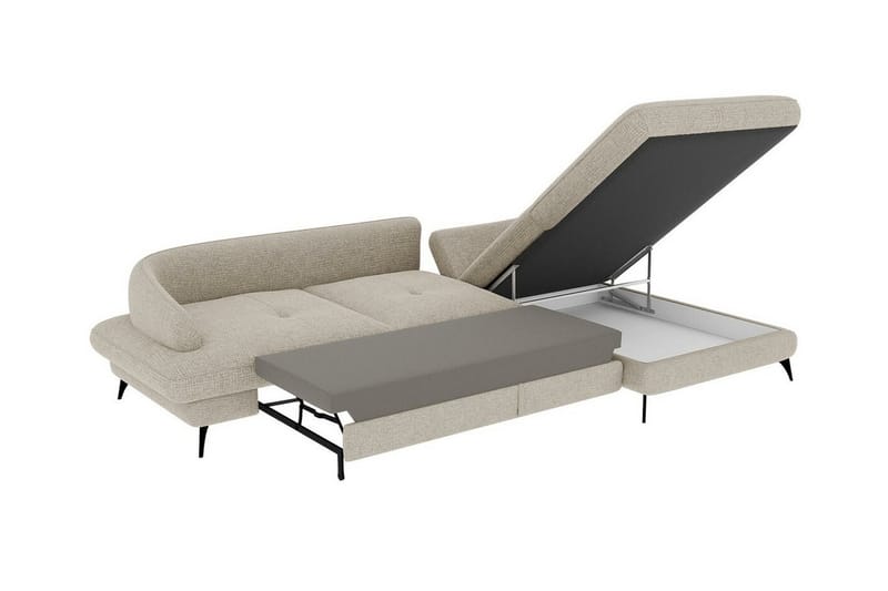 Telford 3-seters Hjørnesovesofa - Brun - Møbler - Sofaer - Sovesofaer