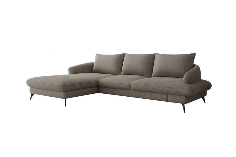 Telford 3-seters Hjørnesovesofa - Brun - Møbler - Sofaer - Sovesofaer