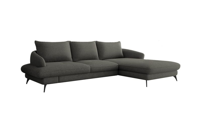 Telford 3-seters Hjørnesovesofa - Mørkegrå - Møbler - Sofaer - Sovesofaer