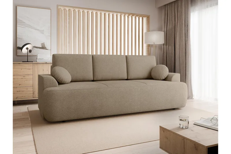 Terros Sovesofa 3-seter - Brun - Møbler - Sofaer - Sovesofaer