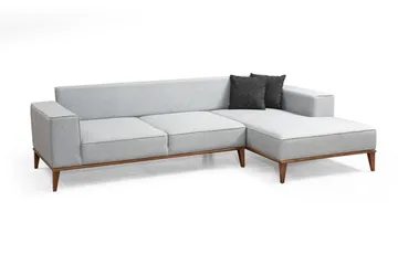 Thrill Sovesofa med Divan Høyre - Grå - Møbler - Sofaer - Sovesofaer