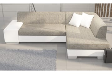 Tietaz Sovesofa med Divan - Grå/Svart - Møbler - Sofaer - Sovesofaer