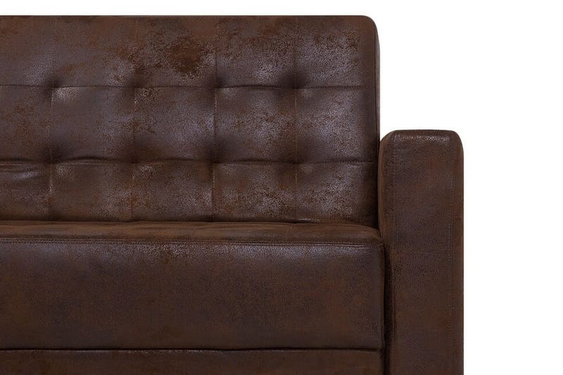 Toomey Hjørnesovesofa Large Høyre Kunstlær - Brun - Møbler - Sofaer - Sovesofaer