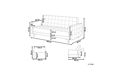 Toomey Sofa - Grå - Møbler - Sofaer - Sovesofaer