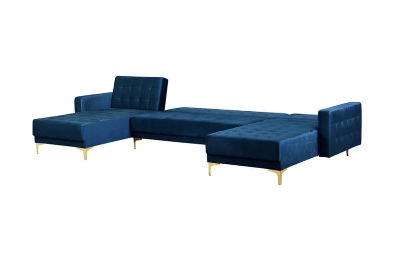 Toomey Sovesofa med Divan - Blå - Sovesofaer - U sovesofa - Sovesofa divan