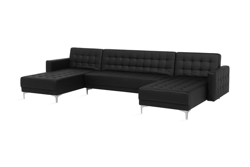 Toomey Sovesofa med Divan - Svart - Møbler - Sofaer - Sovesofaer
