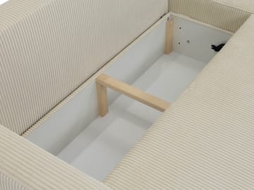 Toren sovesofa med oppbevaring og divan høyre - Grå - Møbler - Sofaer - Sovesofaer
