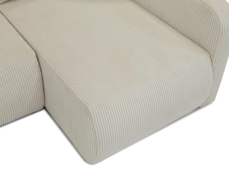 Toren sovesofa med oppbevaring og divan høyre - Lysegrå - Møbler - Sofaer - Sovesofaer