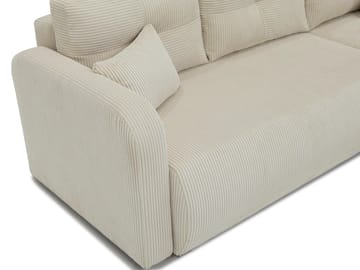 Toren sovesofa med oppbevaring og divan venstre - Beige - Møbler - Sofaer - Sovesofaer