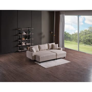 Torlan 3-seters Hjørnesovesofa - Beige - Møbler - Sofaer - Sovesofaer