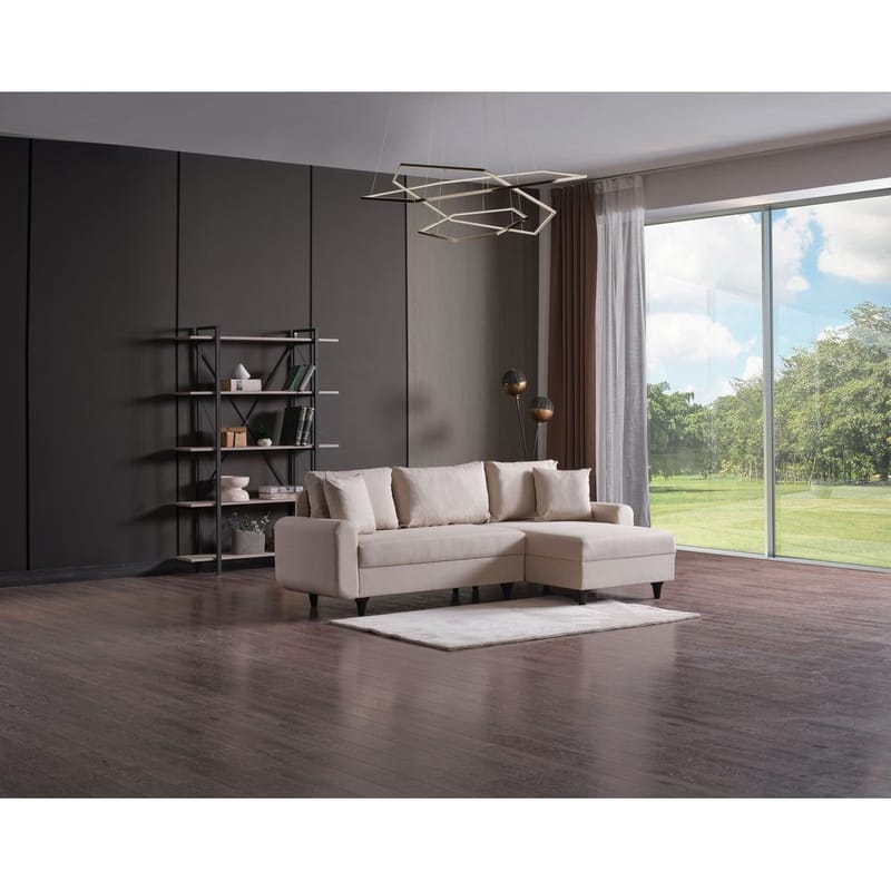 Torlan 3-seters Hjørnesovesofa - Beige - Møbler - Sofaer - Sovesofaer