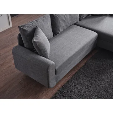 Torlan 3-seters Hjørnesovesofa - Grå - Møbler - Sofaer - Sovesofaer