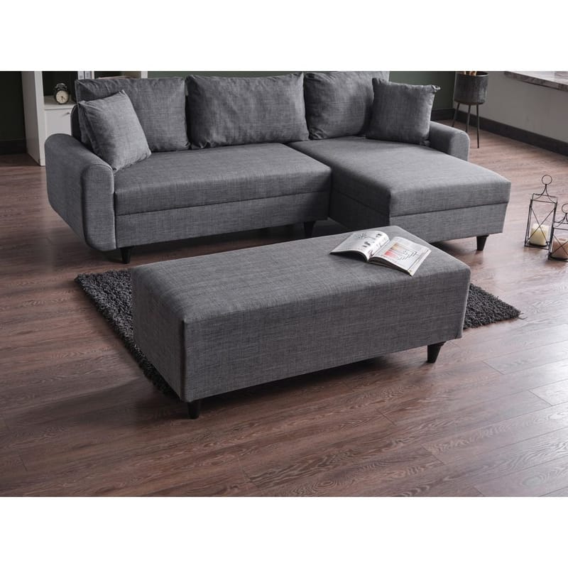 Torlan 3-seters Hjørnesovesofa - Grå - Møbler - Sofaer - Sovesofaer