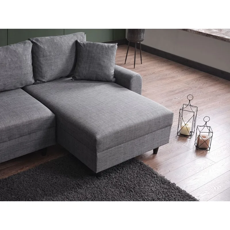 Torlan 3-seters Hjørnesovesofa - Grå - Møbler - Sofaer - Sovesofaer