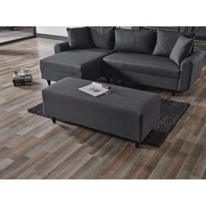 Torlan 3-seters Hjørnesovesofa - Mørkegrå - Møbler - Sofaer - Sovesofaer