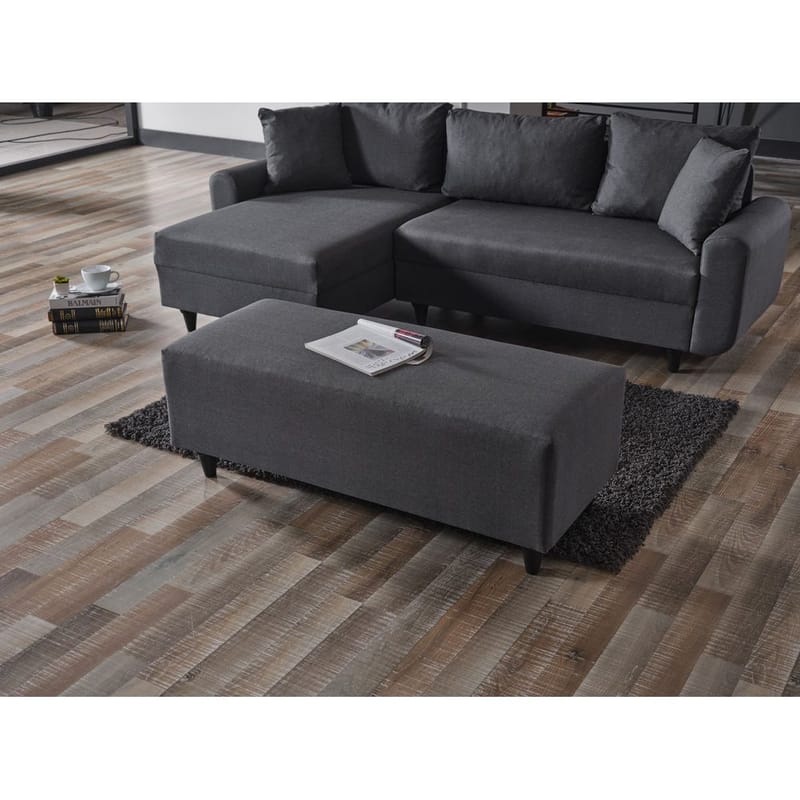 Torlan 3-seters Hjørnesovesofa - Mørkegrå - Møbler - Sofaer - Sovesofaer