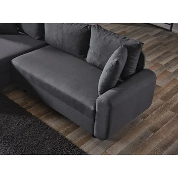 Torlan 3-seters Hjørnesovesofa - Mørkegrå - Møbler - Sofaer - Sovesofaer