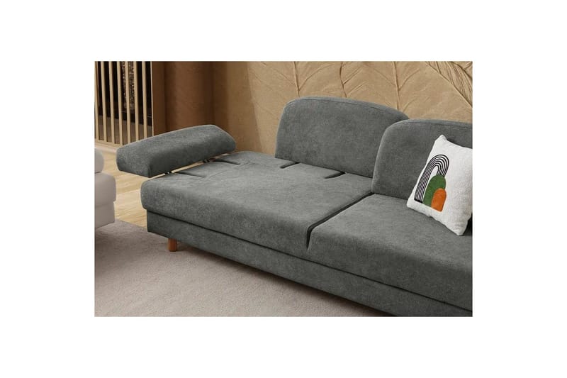 Torrelis Sovesofa 3-seter - Antrasitt - Møbler - Sofaer - Sovesofaer