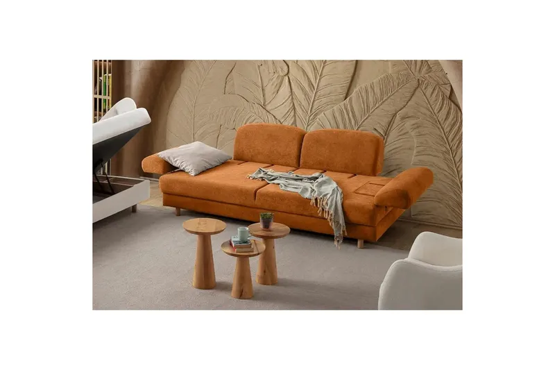 Torrelis Sovesofa 3-seter - Terrakotta - Møbler - Sofaer - Sovesofaer