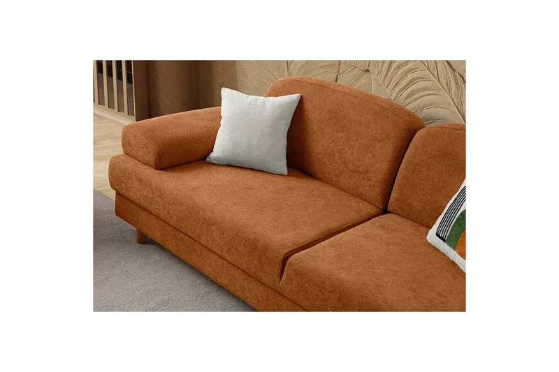 Torrelis Sovesofa 3-seter - Terrakotta - Møbler - Sofaer - Sovesofaer