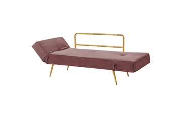 Touya 2-seter Sovesofa 75x187 cm i Fløyel - Rosa - Møbler - Sofaer - Sovesofaer