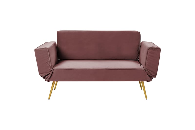 Touya 2-seter Sovesofa 75x187 cm i Fløyel, Rosa