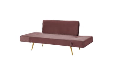 Touya 2-seter Sovesofa 75x187 cm i Fløyel - Rosa - Møbler - Sofaer - Sovesofaer