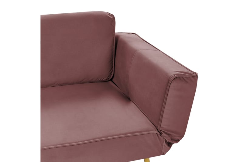 Touya 2-seter Sovesofa 75x187 cm i Fløyel - Rosa - Møbler - Sofaer - Sovesofaer