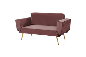 Touya Sovesofa 2-seter - Gull/Rosa - Møbler - Sofaer - Sovesofaer