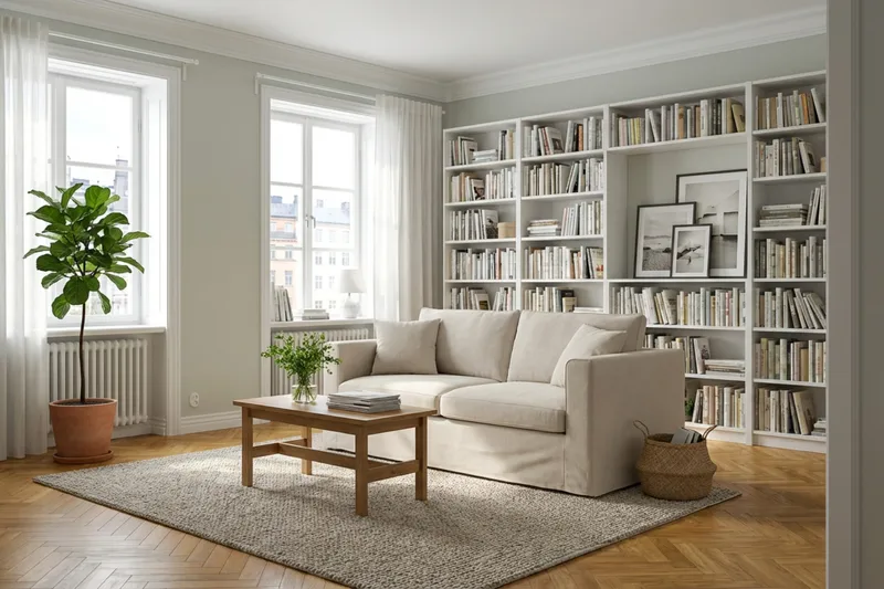 Travstad 3-seters sovesofa i chenille, fremoverutslått - Beige - Møbler - Sofaer - Sovesofaer