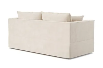 Travstad 3-seters sovesofa i chenille, fremoverutslått - Beige - Møbler - Sofaer - Sovesofaer