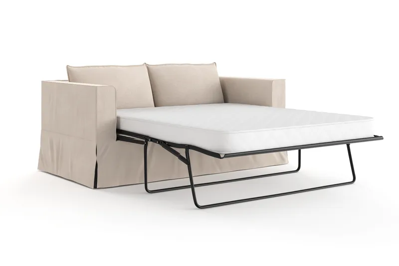 Travstad 3-seters Sovesofa i Chenille - Beige - Møbler - Sofaer - Sovesofaer