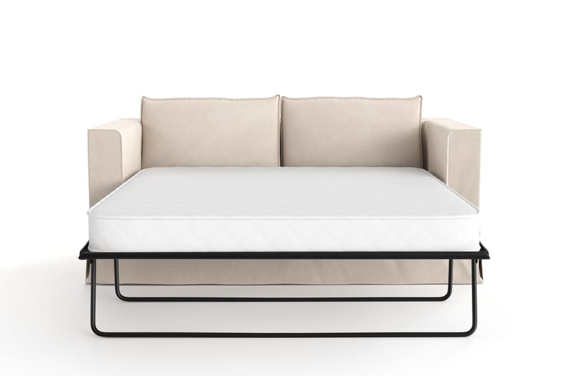 Travstad 3-seters Sovesofa i Chenille - Beige - Møbler - Sofaer - Sovesofaer