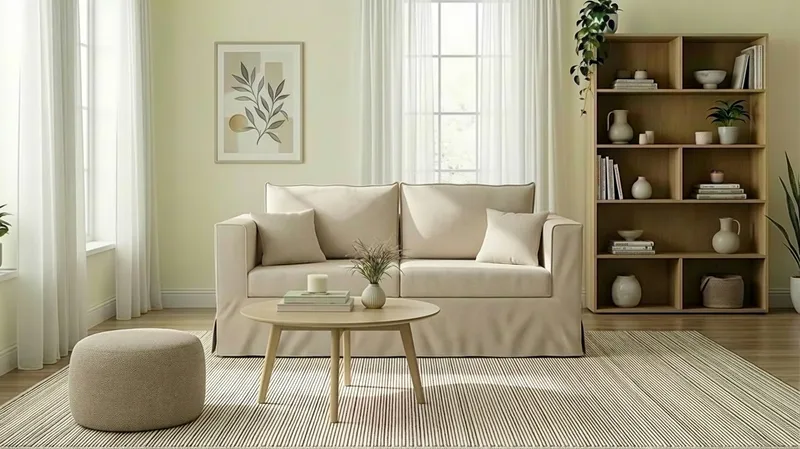 Travstad 3-seters Sovesofa i Chenille - Beige - Møbler - Sofaer - Sovesofaer