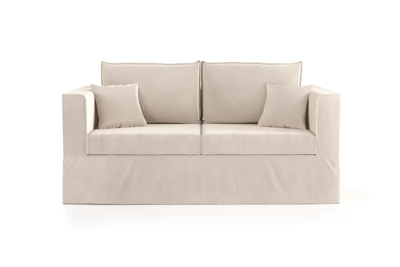 Travstad 3-seters Sovesofa i Chenille, Beige